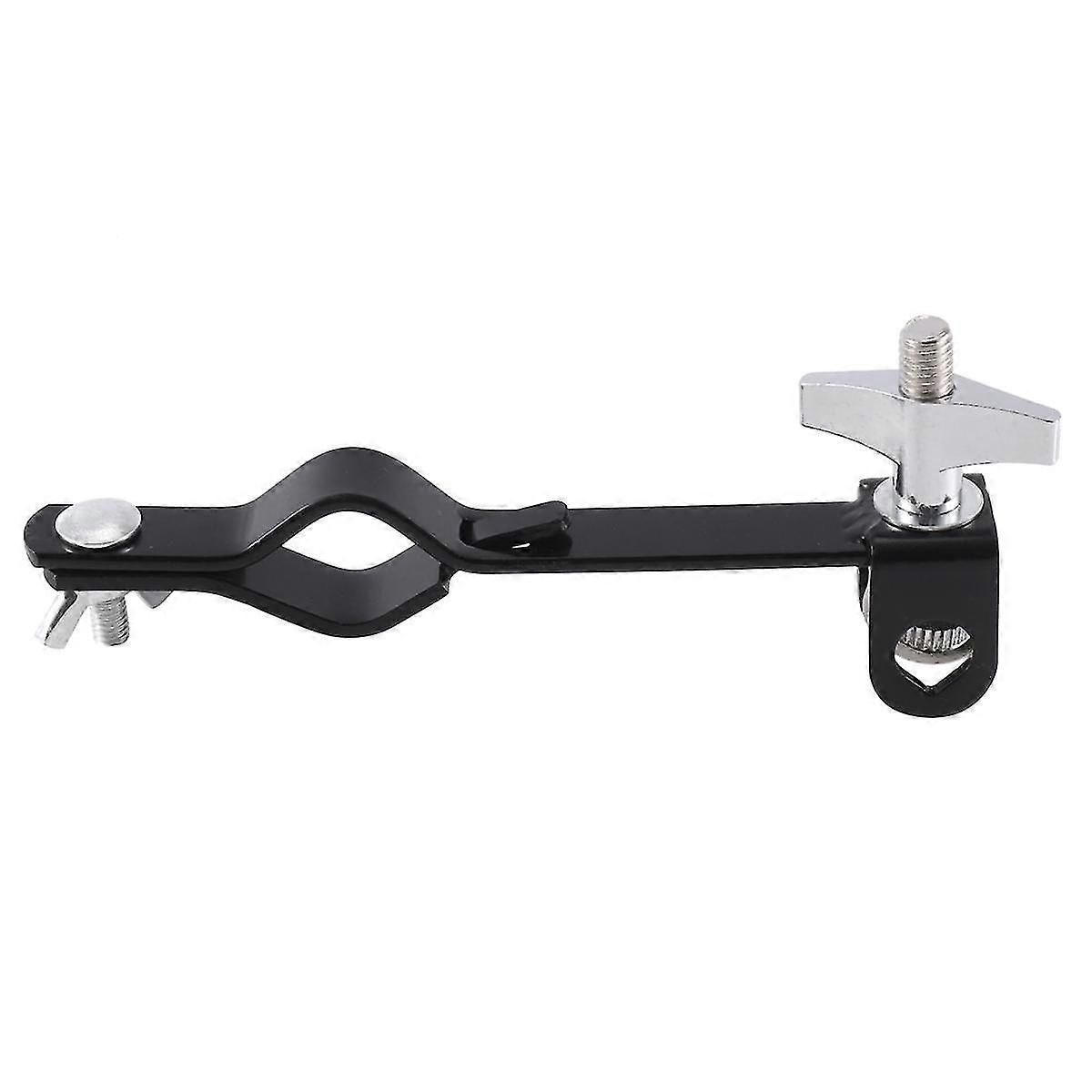 Cowbell Holder Clamp Drum Set Mounting Bracket For Jam Blocks Tambourine Cymbal Black