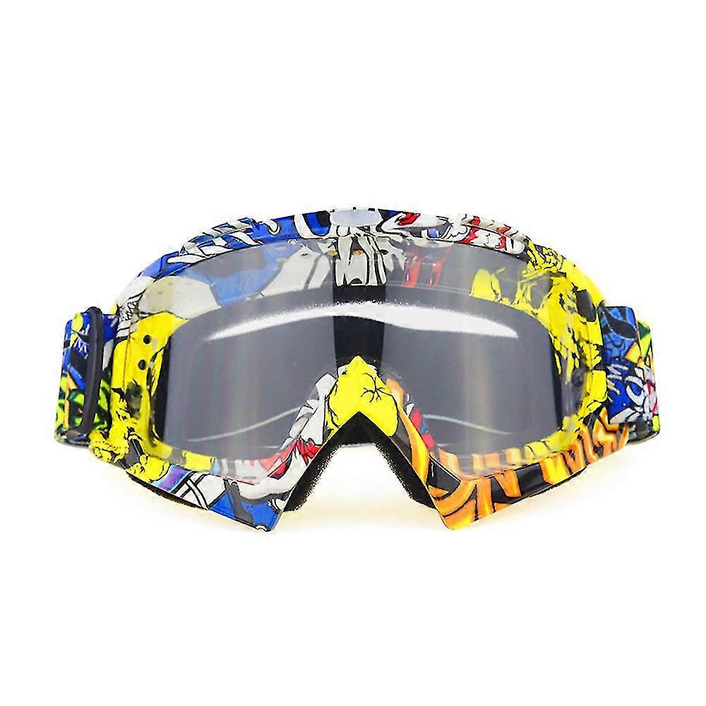 Biking Motocross Goggle Bendable Anti-reflective Spongy Cushion Ski Goggles