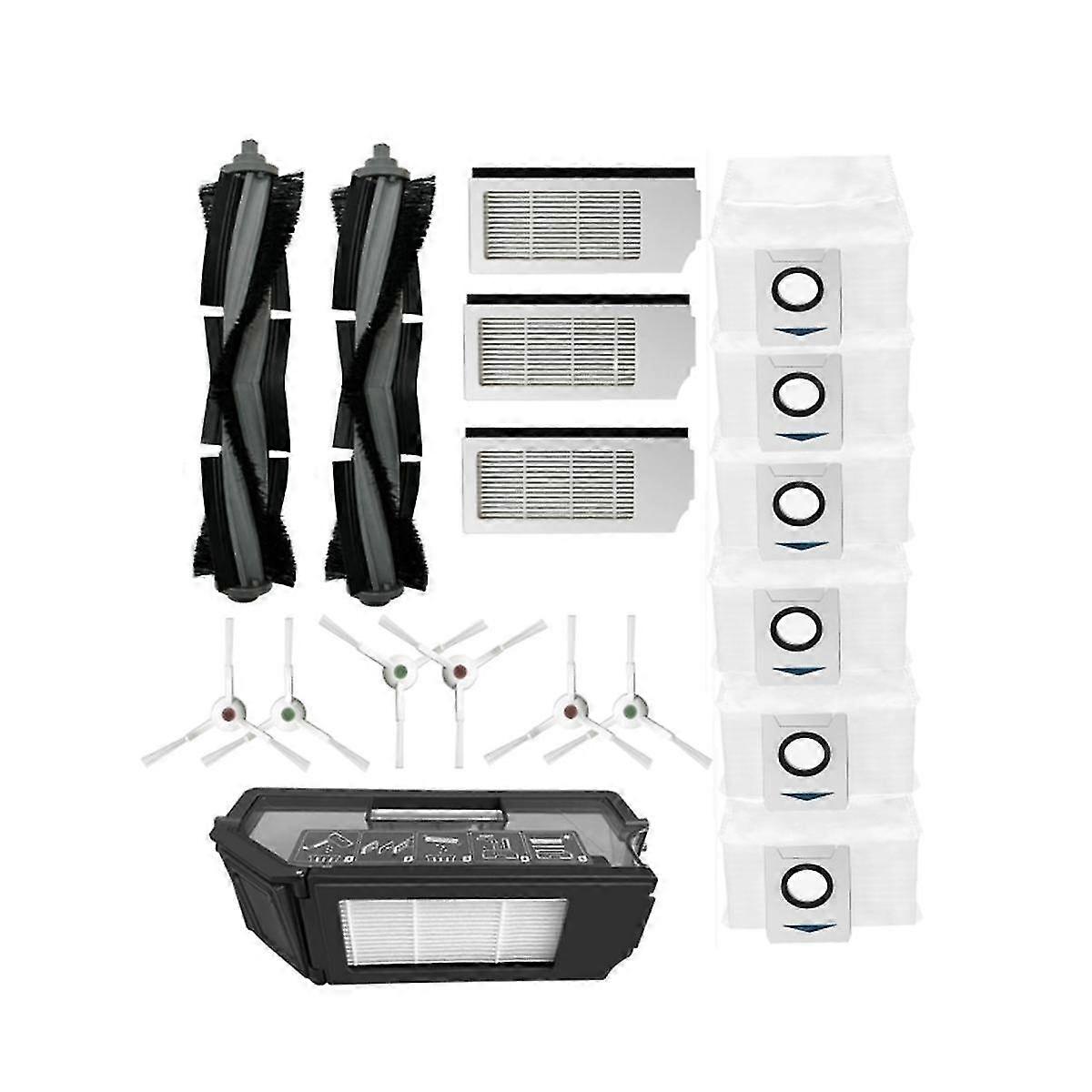 Compatible with Deebot X1 Omni T10 Turbo Vacuum Cleaner Robot Filter Main Side Brush Dust Bin Spare Parts Accessories