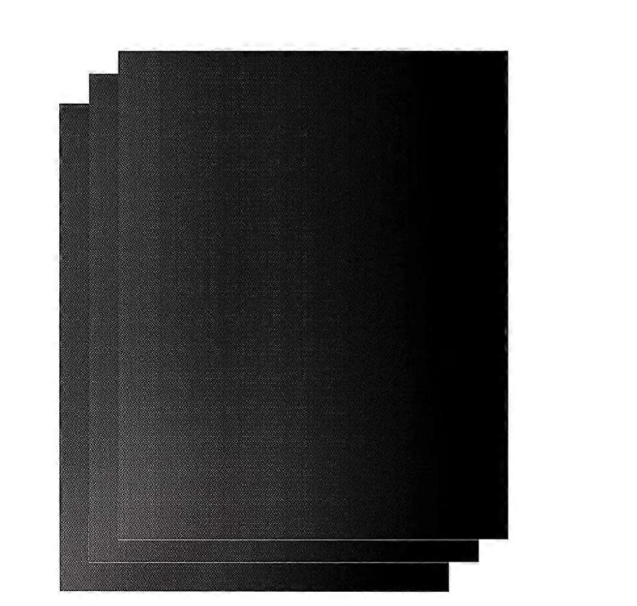 Set of 3 oven liner sheets - Large non-stick protectors for the bottom of electric convection and fan ovens - Reusable and easy to clean.