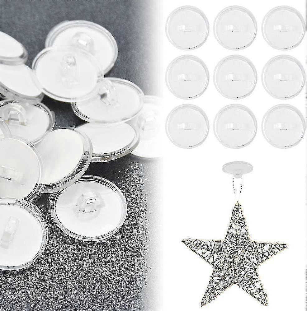 50 Pcs Ceiling Hook Adhesive Hook 20mm Plastic Hook Without Drilling Hook Ceiling Fixing Adhesive Wa