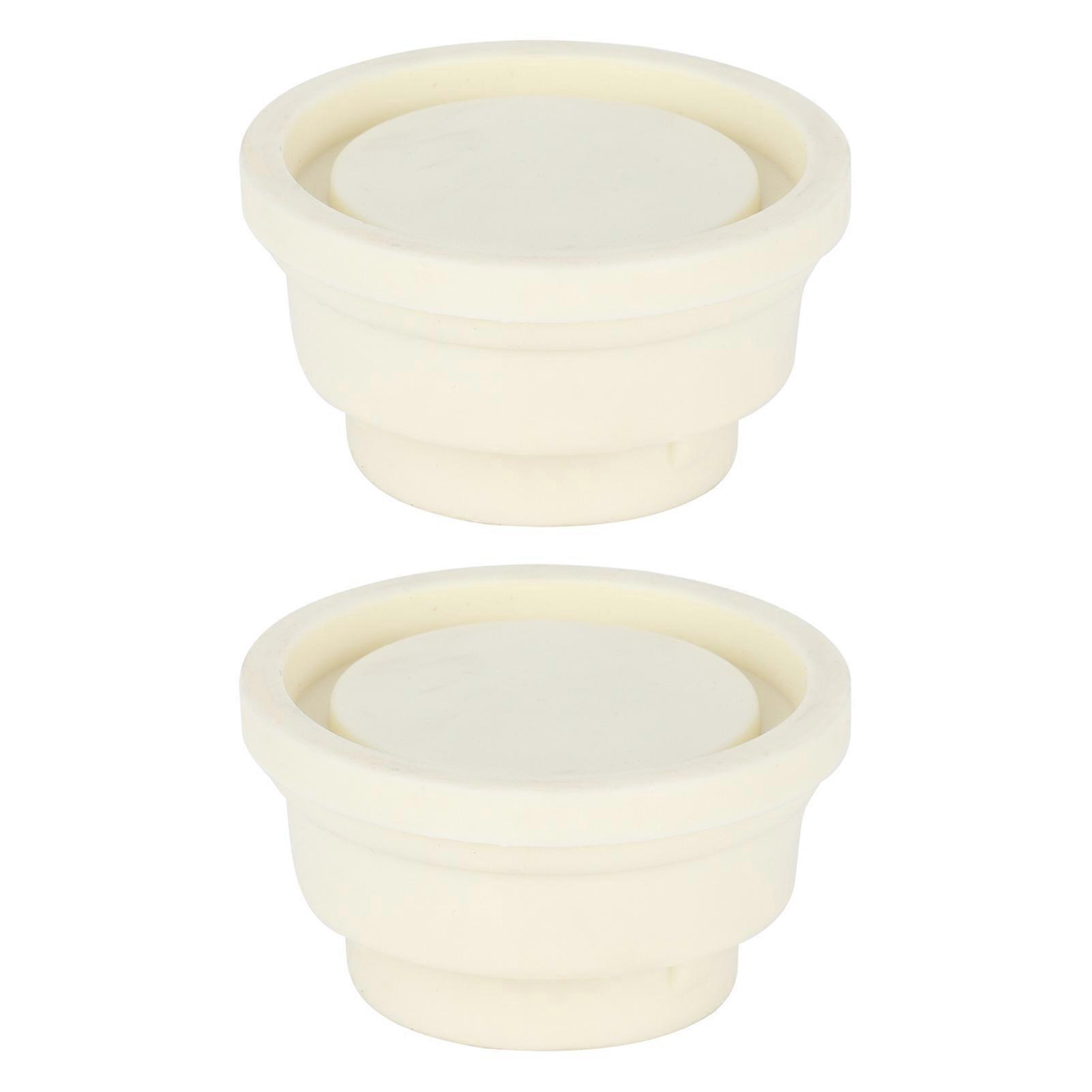2pcs Outside Pool Ladder Bumpers for Inground Pool - Pool Ladder Rubber End Caps Fit Standard Swimming Pool Ladder Tubing