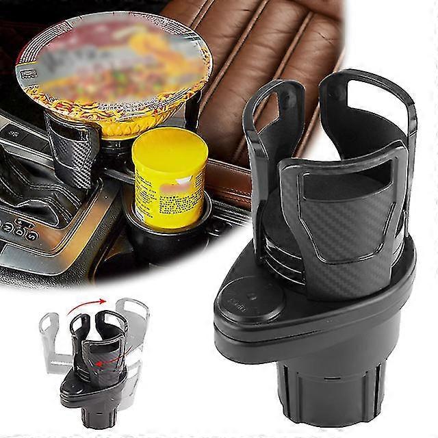 4 In 1 Multifunctional Universal Insert Car Drink Cup Holder Expander Adapter 360 Rotating Adjustable Base To Hold Storage Rack,100% New