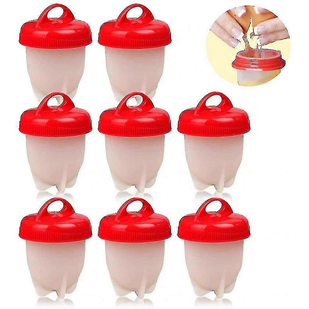 8 Egg Kettles With Non-stick Coating, Silicone Egg Cookers, Poached Eggs VAM