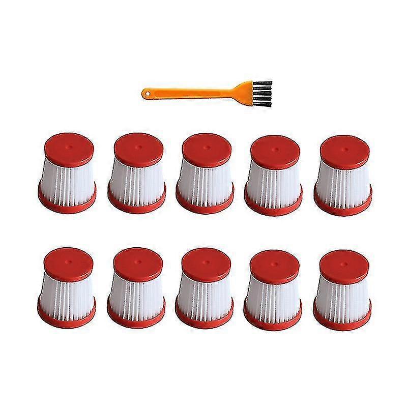 10pcs Handheld Vacuum Cleaner Hepa Filter Replacement Use Accessories