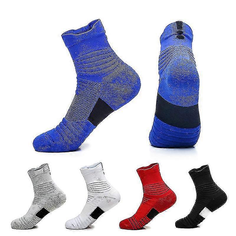 5 Pack Men's Ankle Socks With Cushion, Sport Athletic Running Sock Light Socks, One Pair For Each Color