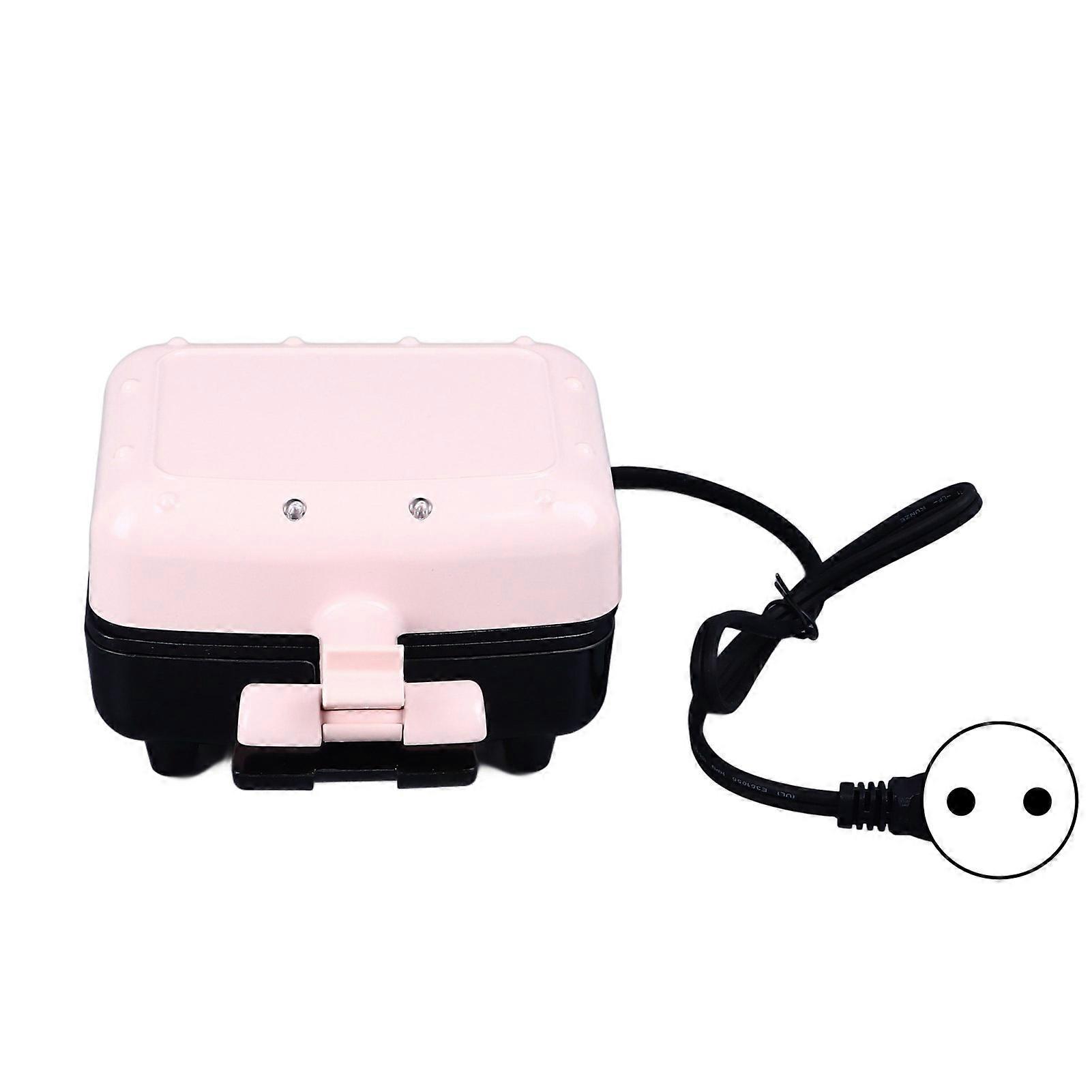 Mini Sandwich Maker Non Stick Plate Indicator Light Cool Touch Handle for Cooking Breakfast Grilled Cheese Double Sided Heating