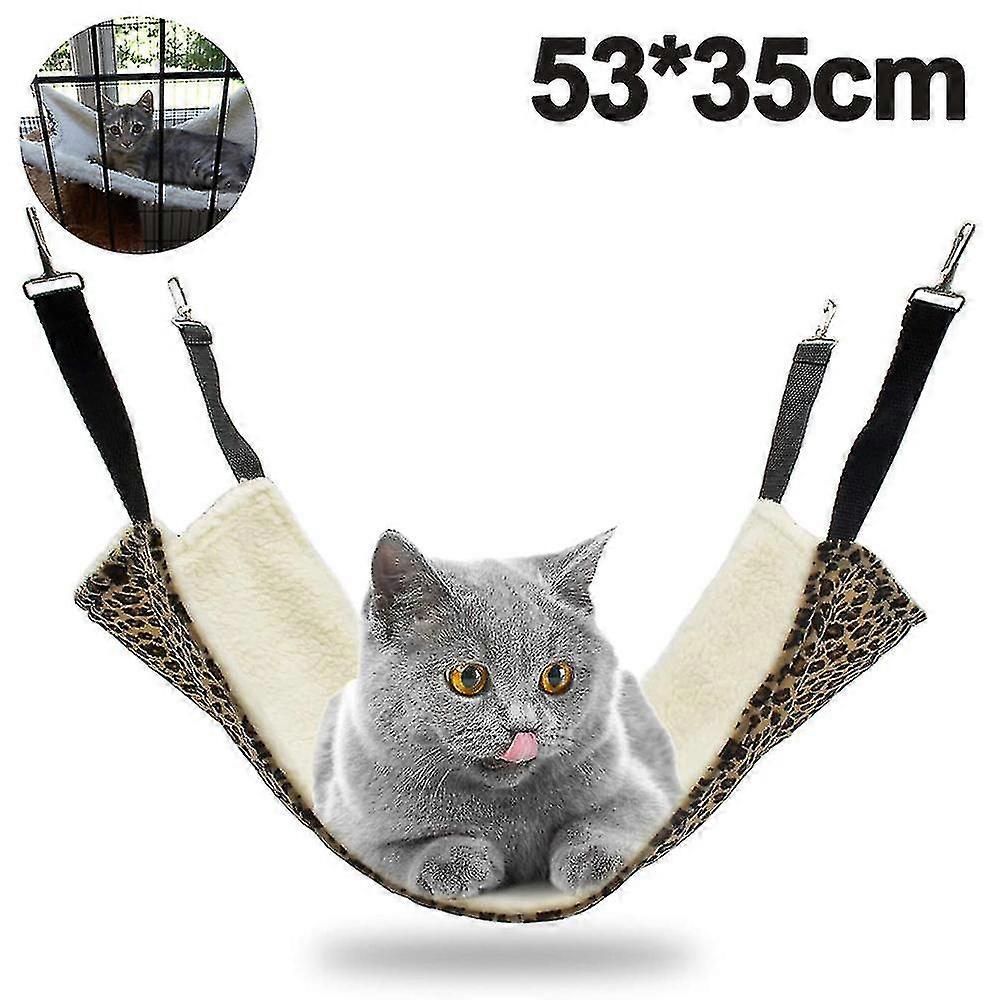 Hanging Cat Hammock, Pet Hammock For Cage, Adjustable Cat Bed Two Sides