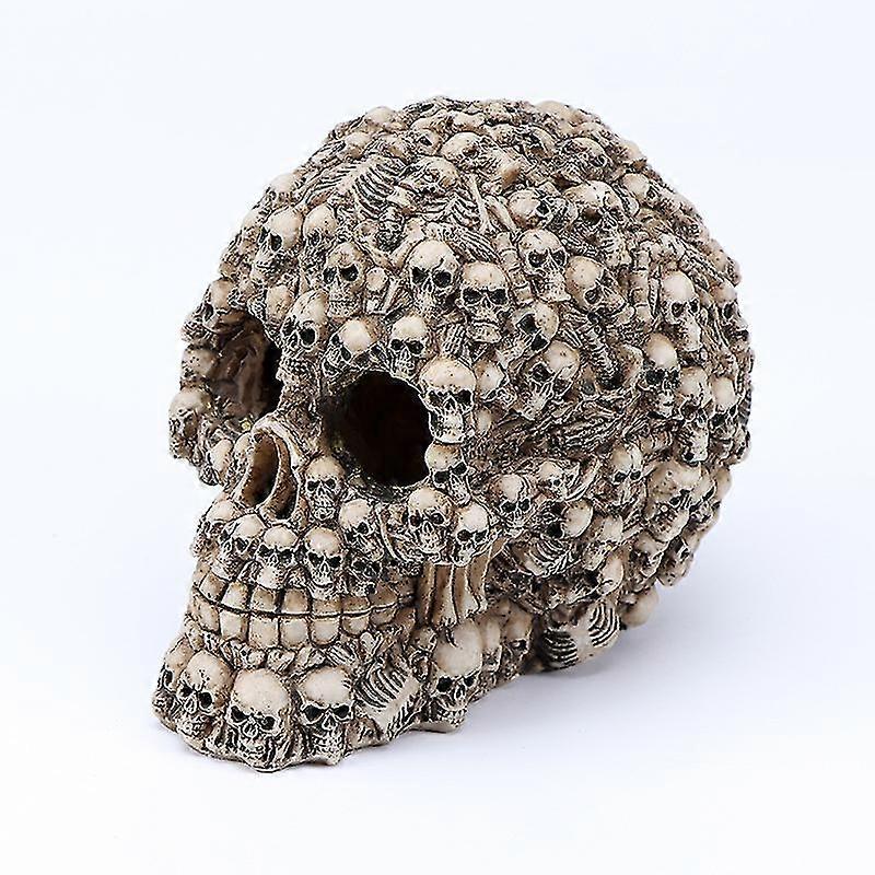 Decoration, Multiple Skulls, Resin, Multi, Height 12cm Width 10.5cm Depth 15cm1pc