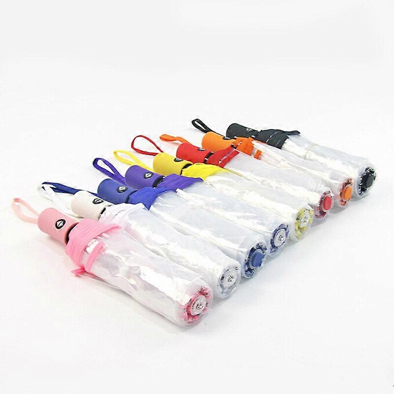 Clear Automatic Transparent Folding Umbrella Rain Sun Auto Windproof Umbrella,100% new