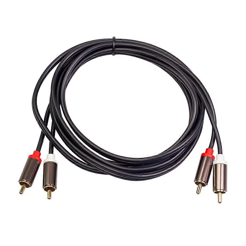 2RCA to 2 RCA Coaxial Audio Cable 3.5 Jack Stereo RCA Audio Cord 1M for Home Theater DVD TV Amplifier CD