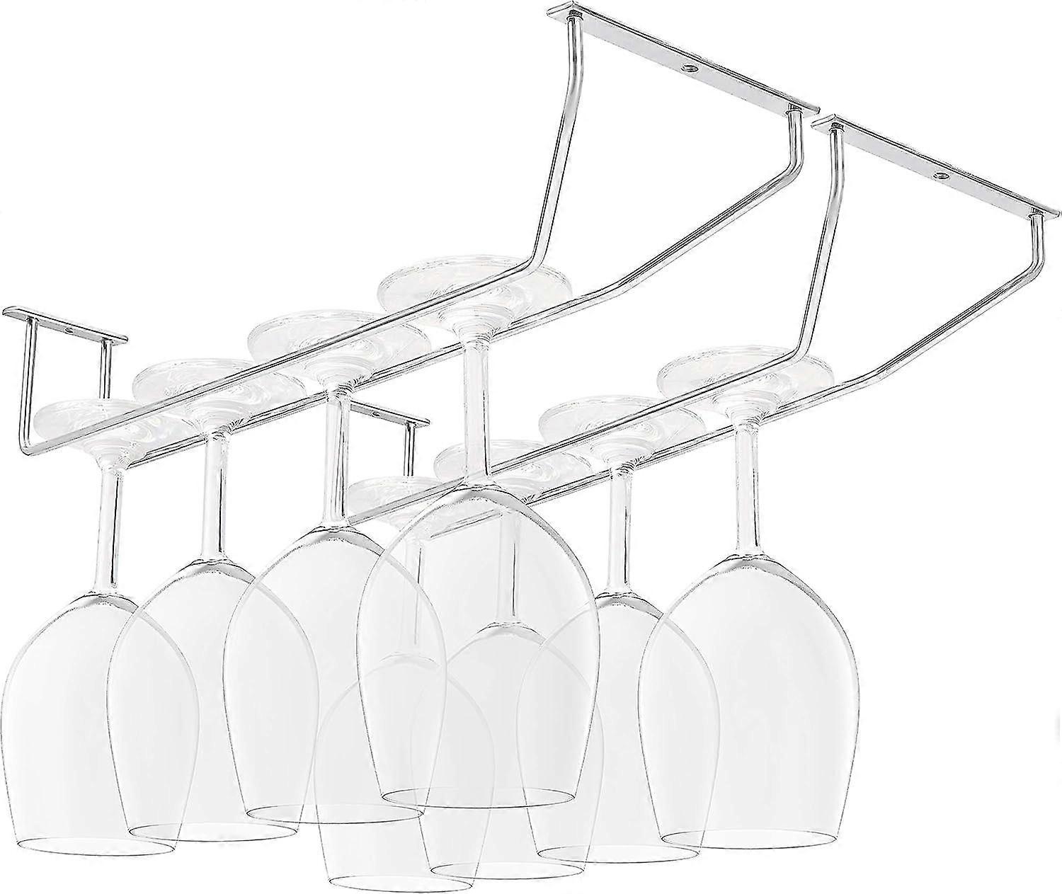 2 Pcs Cabinet Glass Holders | Glasses Storage Rack | Shelf Brackets