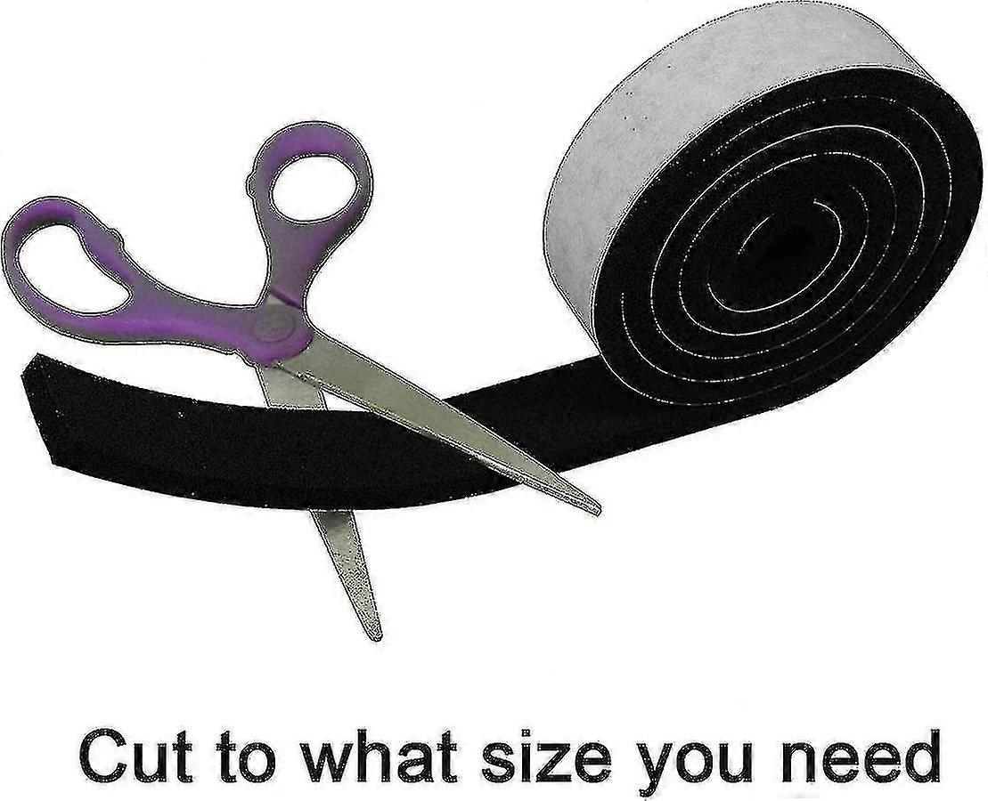 4m Single Sided Stripping Foam Tape, High Density Foam Compitiabe Withwindow Door Seal, Black, 12mm X 6mm
