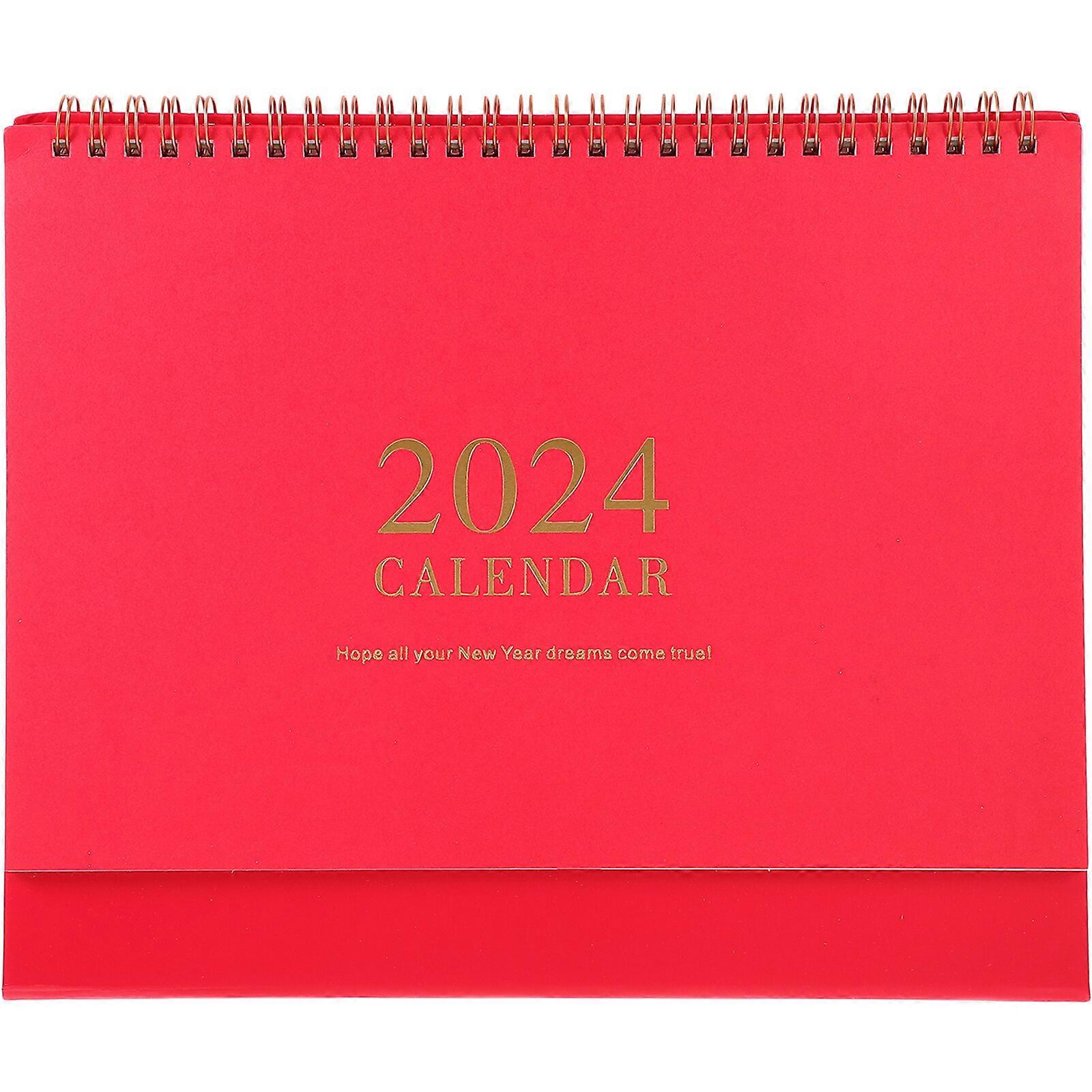 Large Desk Calendar Month Calendar Table Calendar 2024 New Year Schedule Calendar for Office