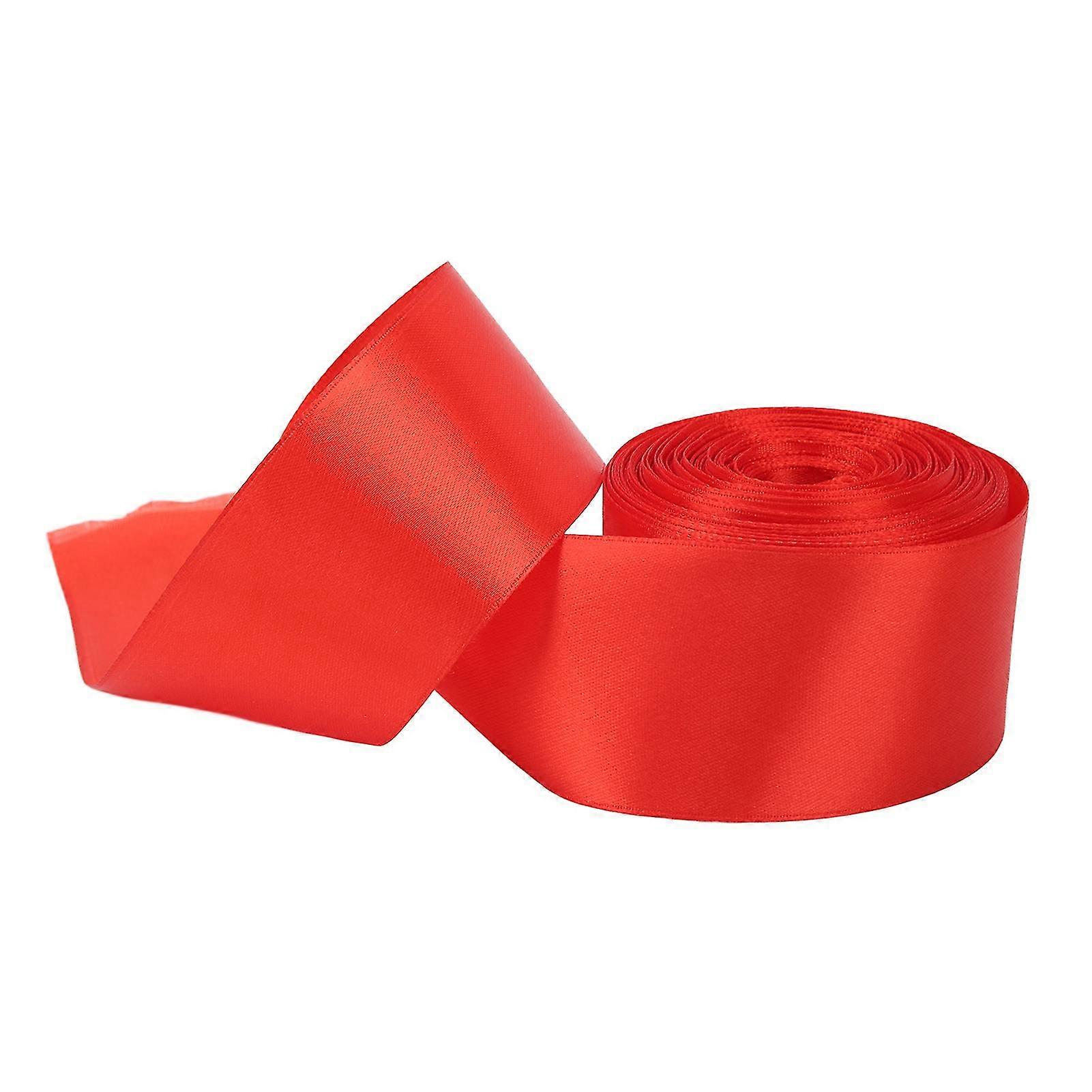 2024 New,sprint Finishing Line Red Race Finish Line Satin Ribbon For School Meeting Gift Package Wrapping 20m