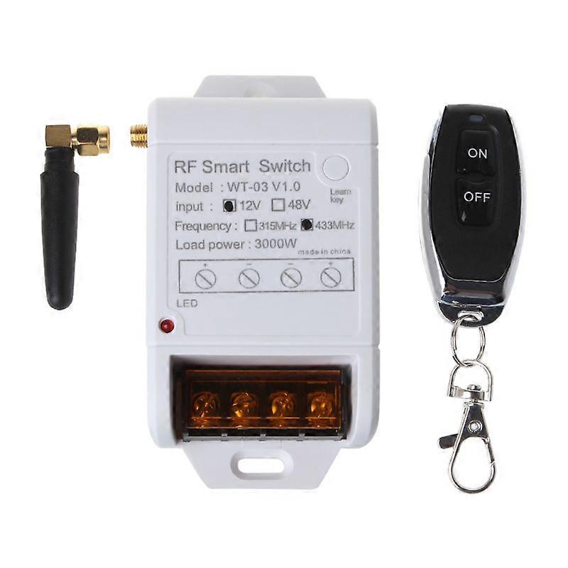 1Set DC12-48V Single Way Water Pump Remote Control Switch ON OFF Relay Receiver