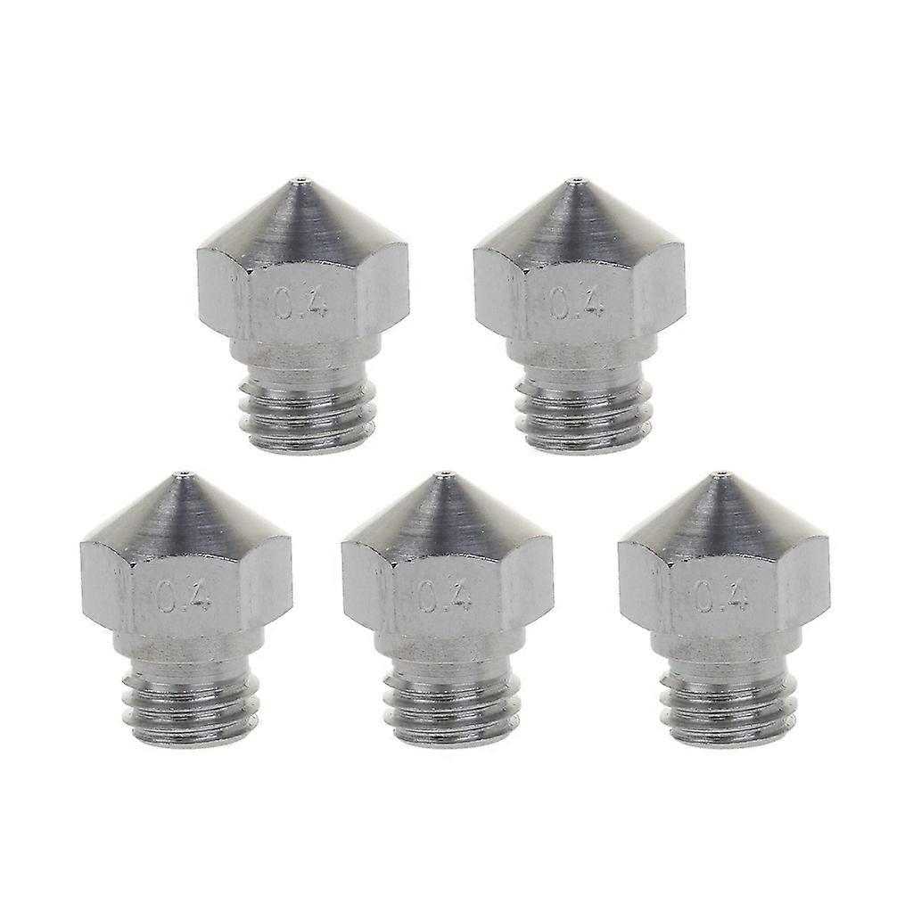 5 Stück MK10 Edelstahldüse für 3D-Druckerteile 0,4 mm 1,75 mm Filament M7