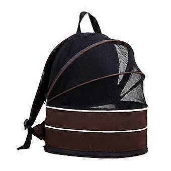 cat Carrier Backpack for 13lb cat or 6.5lb Puppy, cat Tent (Brown, Base Model)