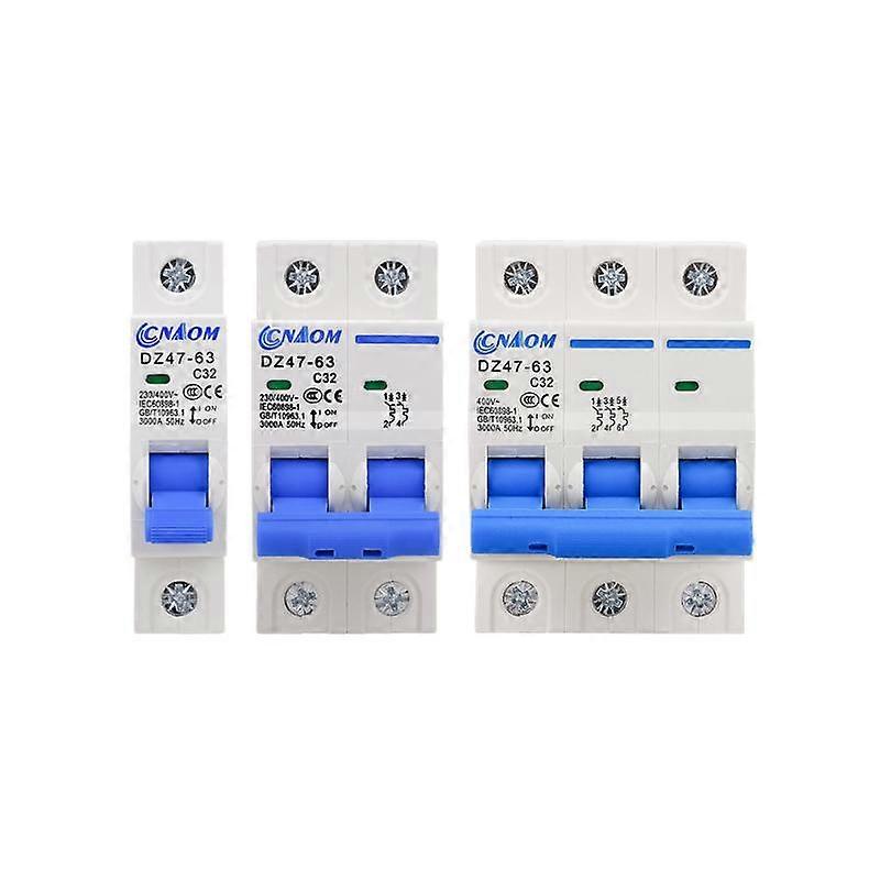 Leakage of DZ47-63 Miniature Circuit Breaker Air Switch 1p2p3p4p Household Air Switch 6a-32a-63a