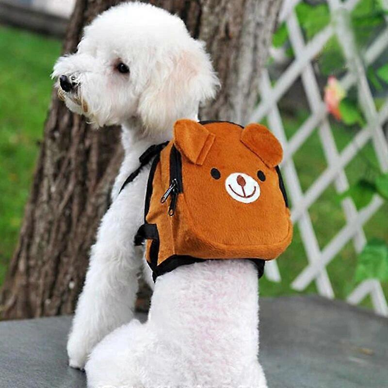 Dog Harness Saddle Bag Backpack Puppy Cat Traction Rope Dog Leashes Chest Strap Comfortable Adjustable Puppy Mesh Vest Cute Frog