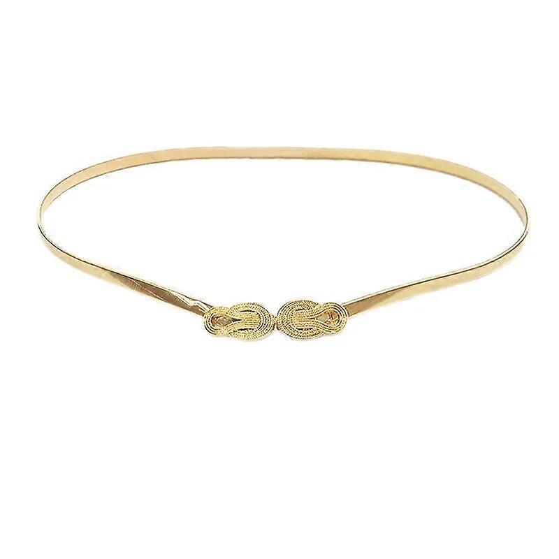 חגורת שרשרת לנשים אלסטי למתוח נשים שמלה מותניים חגורה סקיני דק זהב צבע כסף חגורות נשיות cinturones para mujer