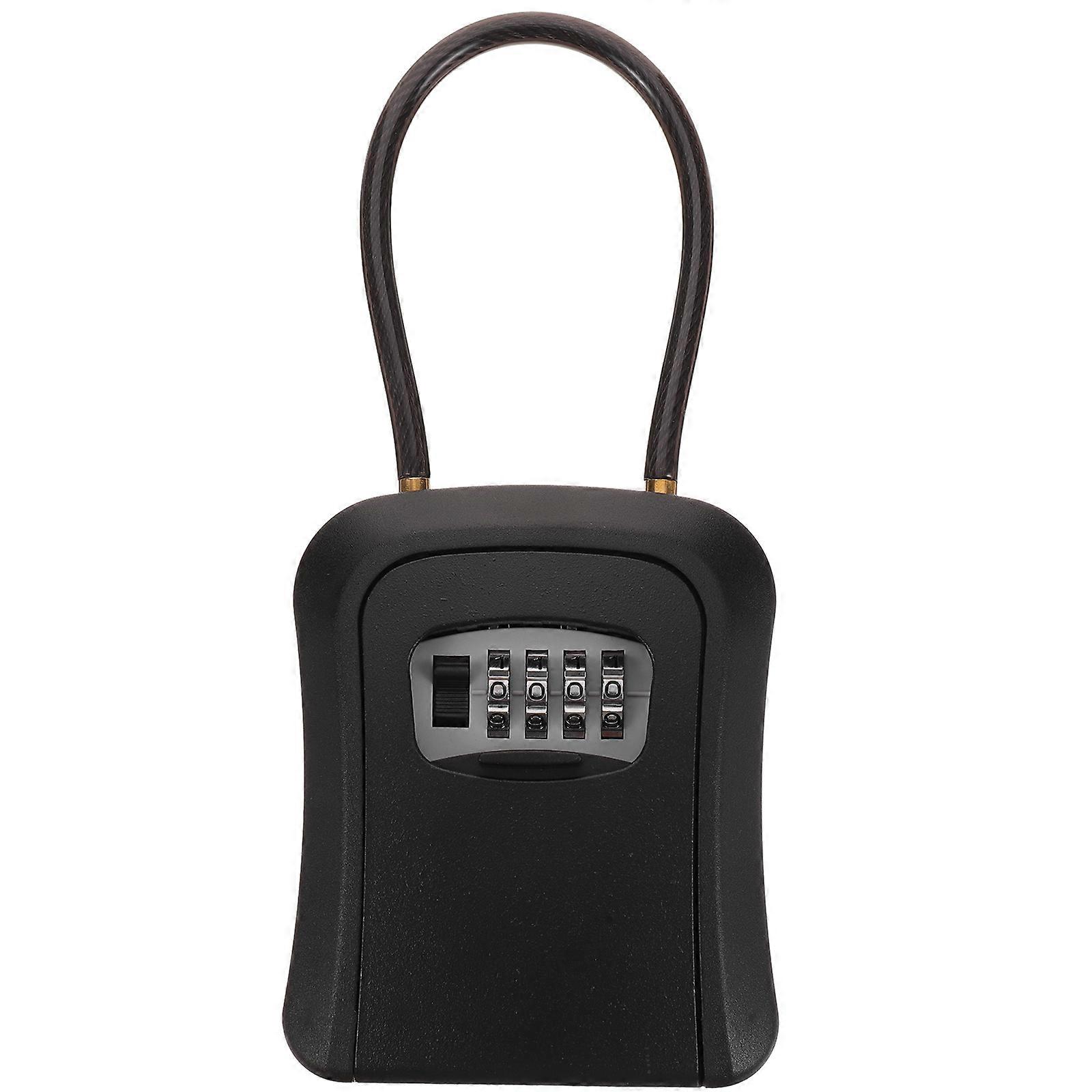 Key Lock Box Outdoor Lock Box Household Keys 4-digit Combination Lock Security Lock Box