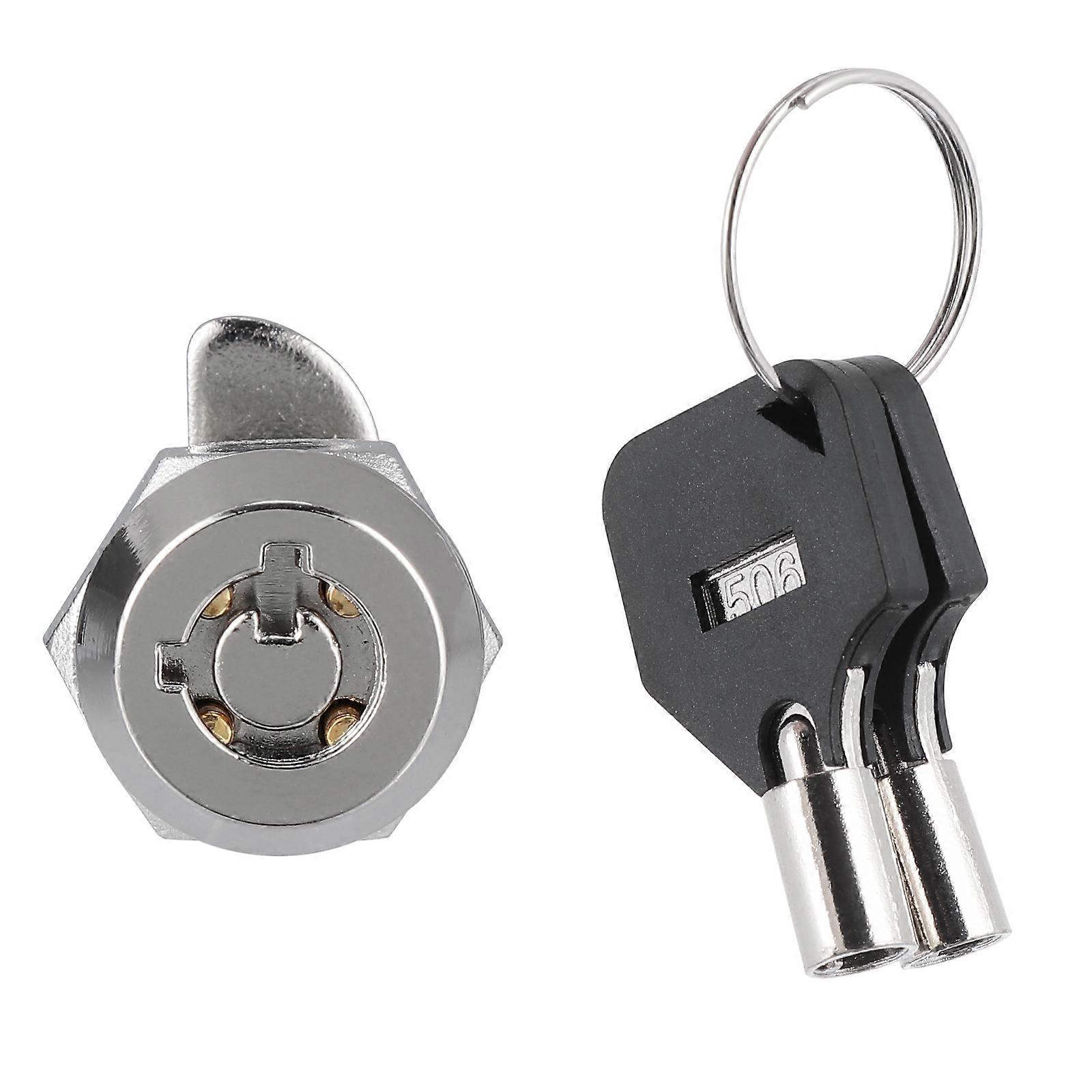 1 Set Security Cabinet Locks Tubular Cam Locks Safebox Lock Zinc Alloy Lock