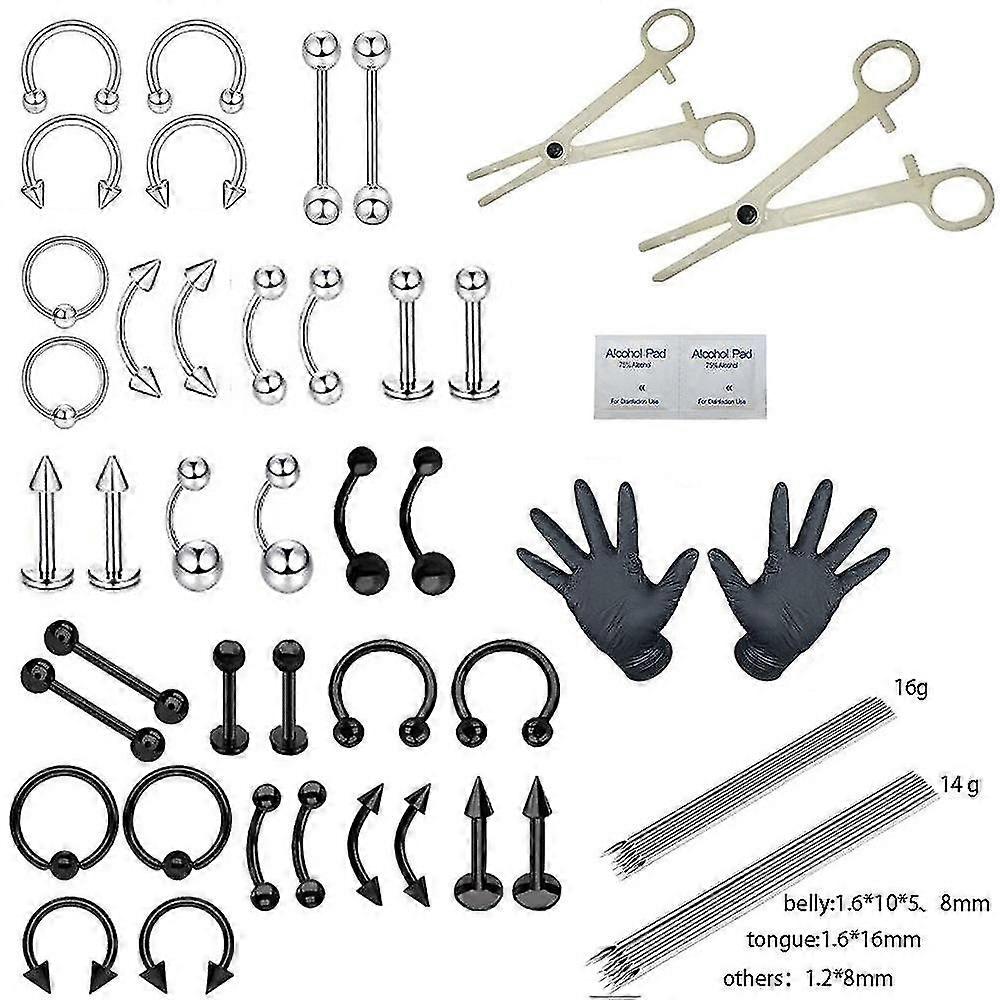 Piercing Kit Professional Body Piercing Kit Steel Piercing Needles Piercing Set 2