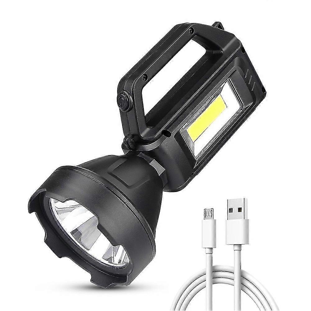 Strong Light Flashlight USB Rechargeable Household Emergency Light