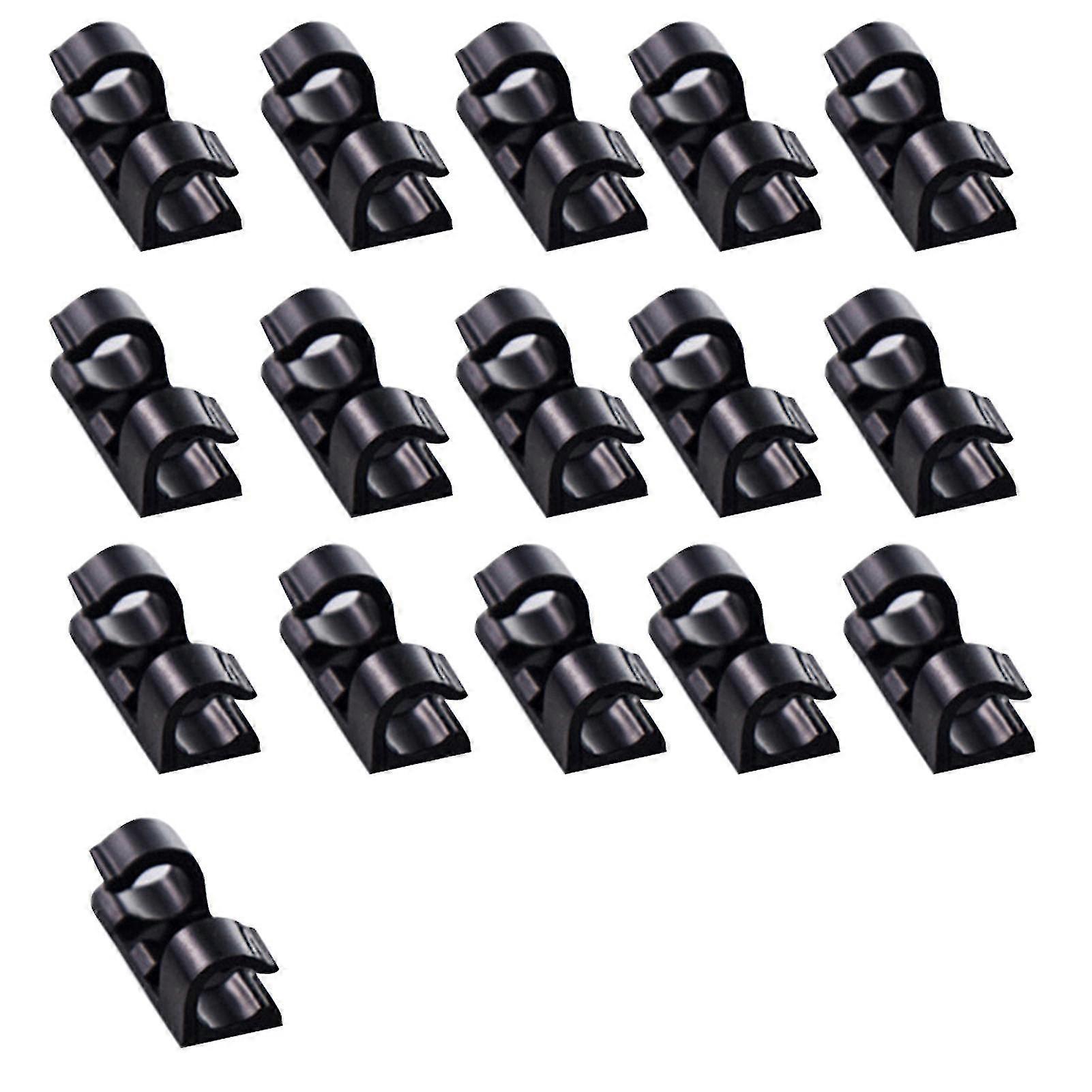 20pcs Self-adhesive Network Charge Cable Clip Wire Organizer Fixer Holder Clamp