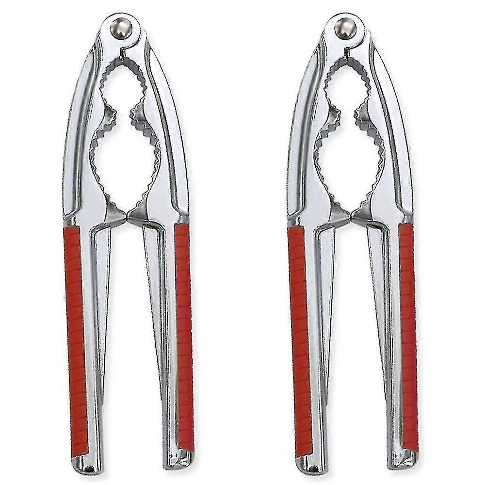 Walnut Nutcrackers Metal Nut Shell Openers Nut Shell Breakers Crackers Kitchen Tools With Non-slip Handle