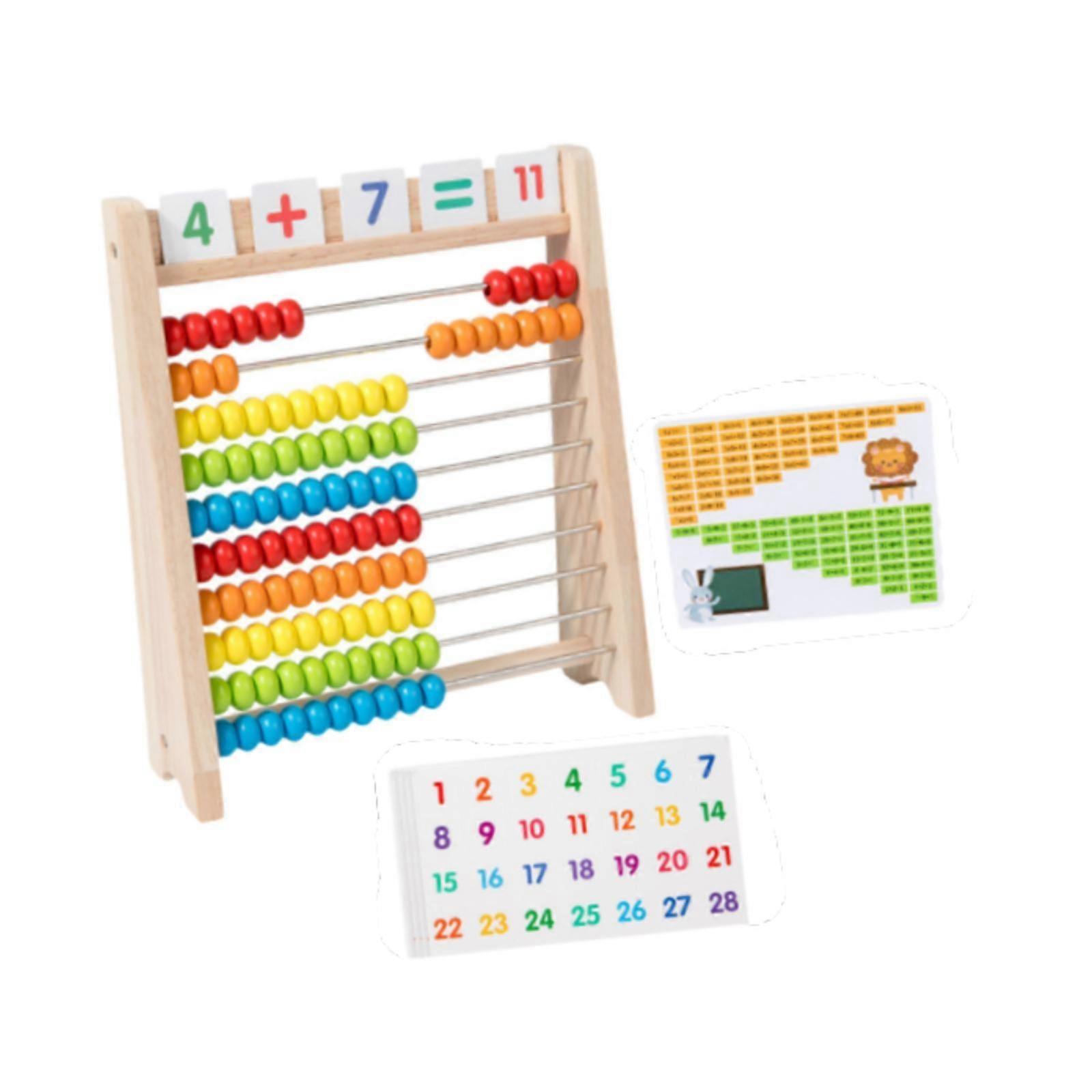 Wooden Abacus for Kids Math Math Learning Toy Math Abacus for 5 6 Years Olds