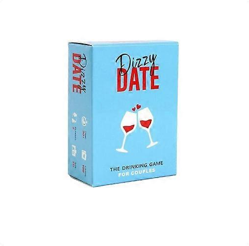 Ards,2024 NY Dizzy Date kortspel för par Date Nights Game 100 kort och fester Perfekta par Gåva Öl Tryck