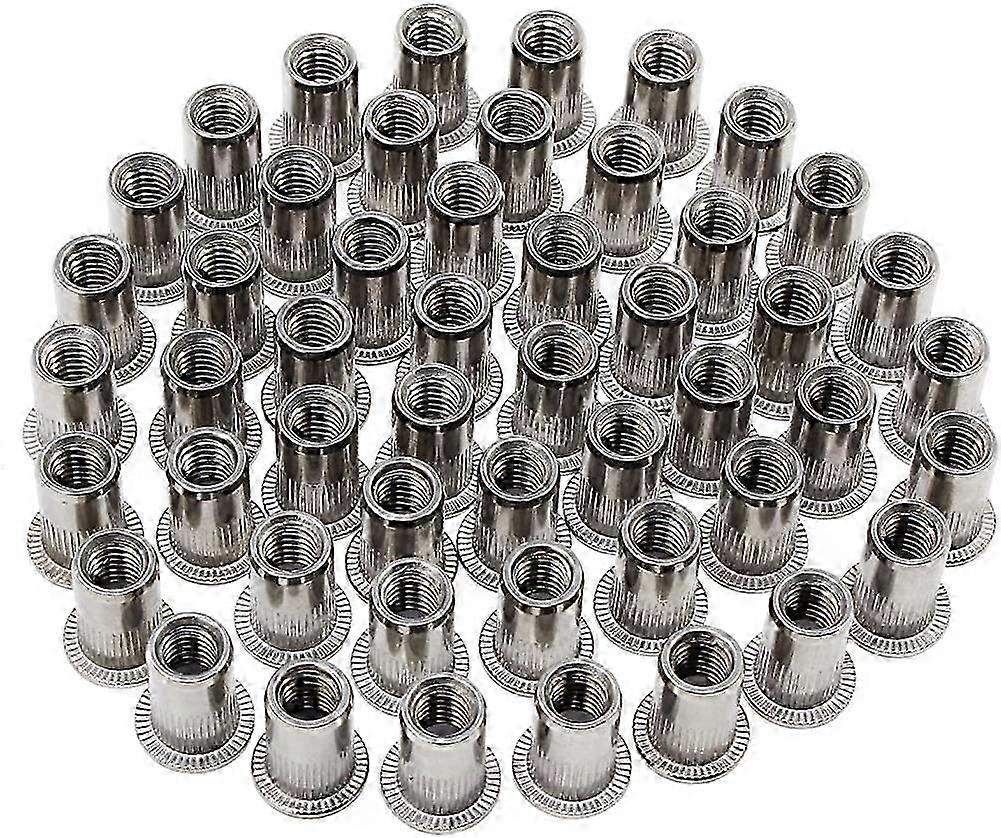 Stainless Steel Rivet Nut Cap Tool Flat Threaded Head Rivet Nutsert Cap M6 Type
