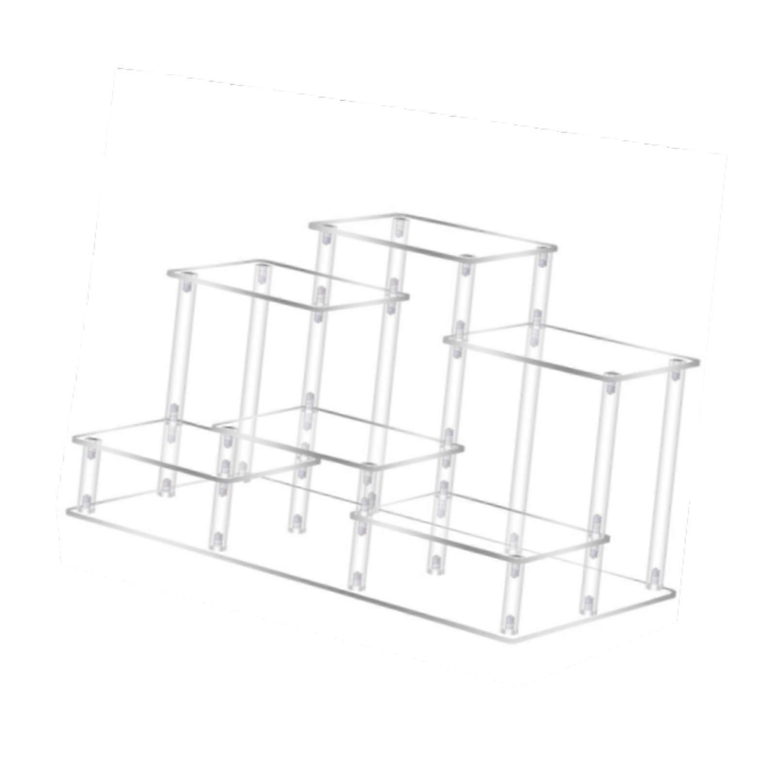 Akryl Display Riser Akryl Display Stativ för Leksak Kosmetisk Heminredning Stor Klar