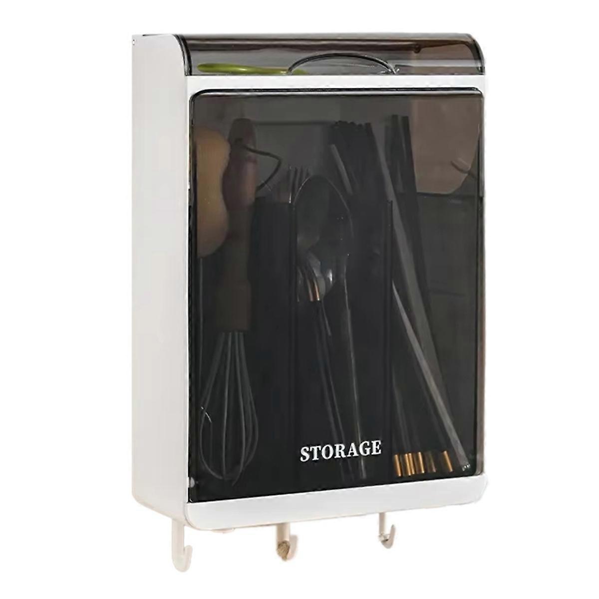 Multifunctional Kitchen Tableware Holder - Large Capacity Draining Tableware Storage Container, Pla