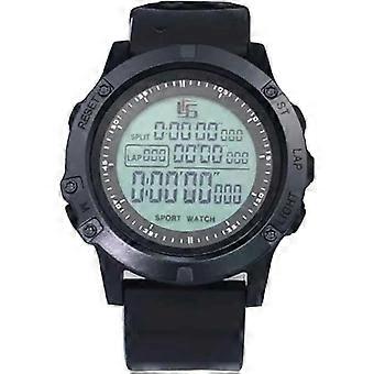 Reloj de árbitro de fútbol TCGG con temporizador, temporizador, luz nocturna, cuenta regresiva, cronómetro, juego de profesor de deportes, esfera grande (negro)