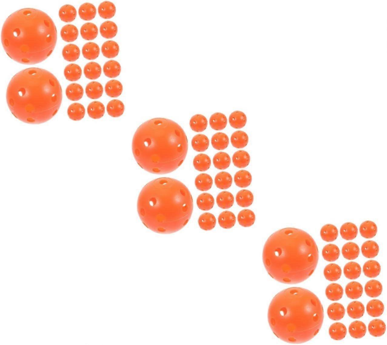 100 Pcs Golf Practice Ball Hole Ball Multicolor Hdpe