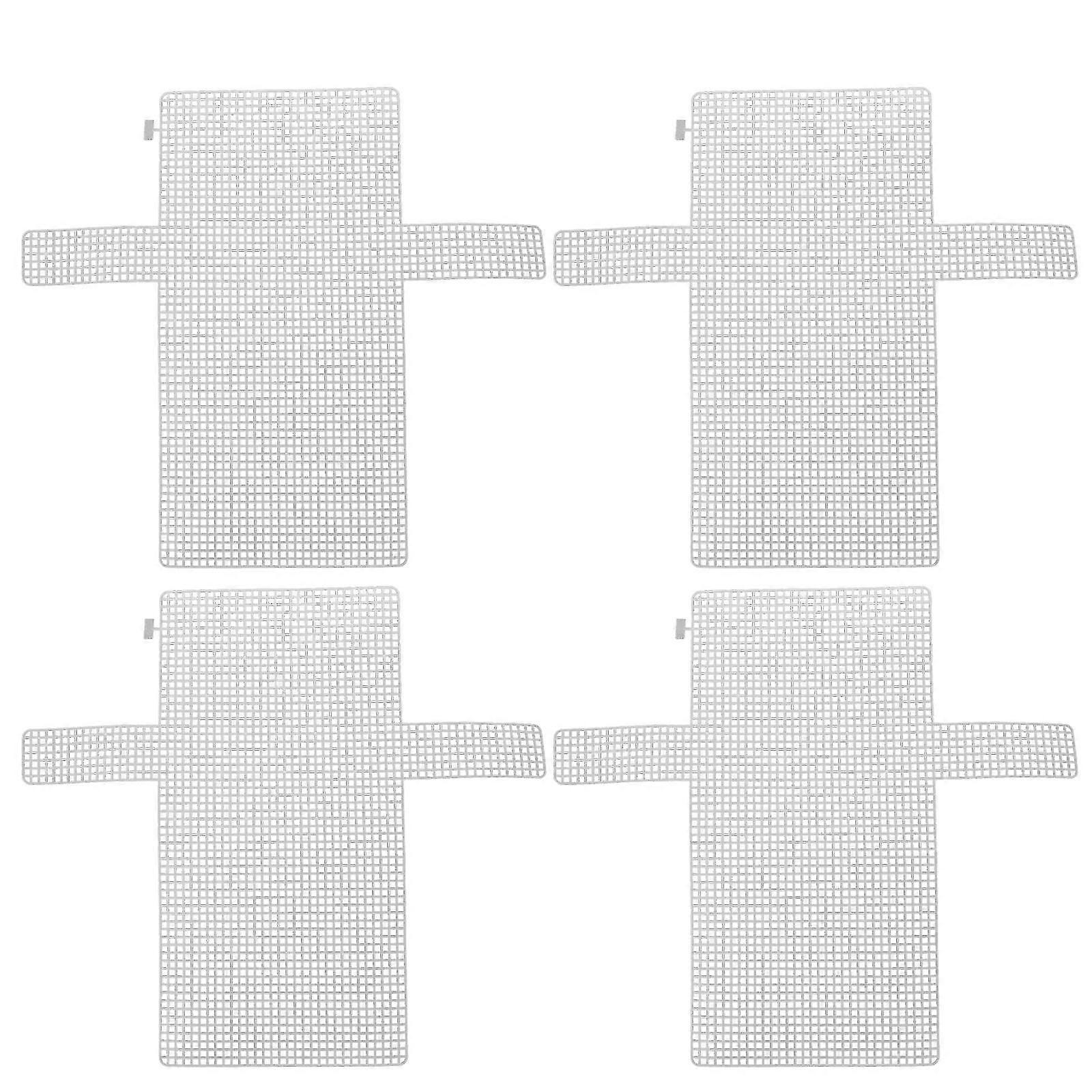 4pcs Diy Mesh Sheets Plastic Handmade Bag Woven Sheets Plastic Grid Sheets