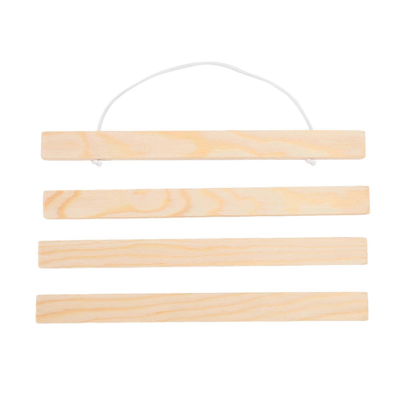 Wood Magnetic Poster Frame Hanger Replaceable Pine Magnet