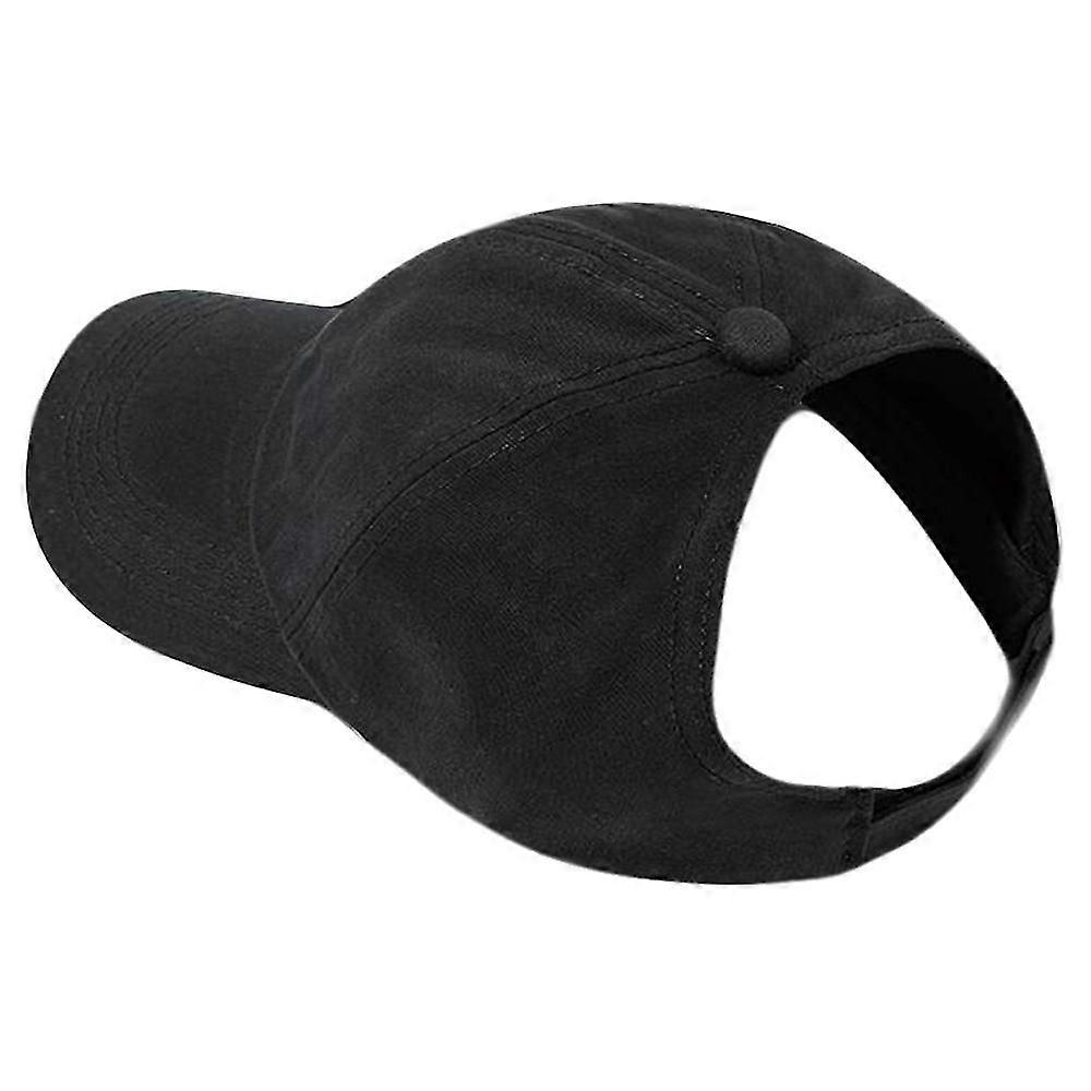 Ponycap Messy High Bun Ponytail Adjustable Cotton Baseball Cap Hat Half-empty Top Sunshade Baseball Cap