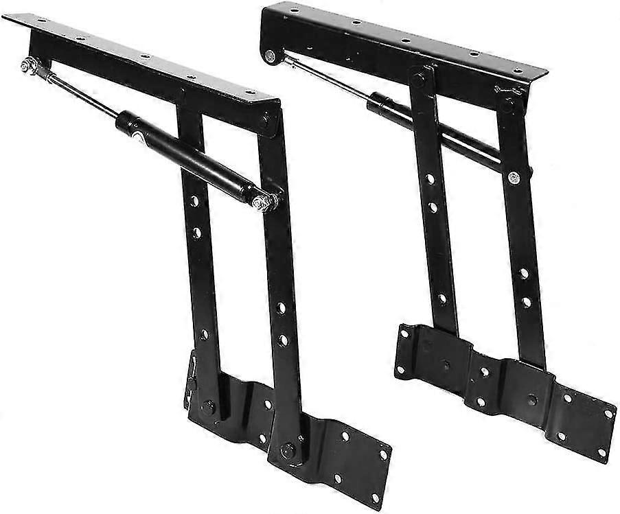 1 Pair Folding Lift Tray Mechanism Lift Up Spring Hinge For Coffee Table