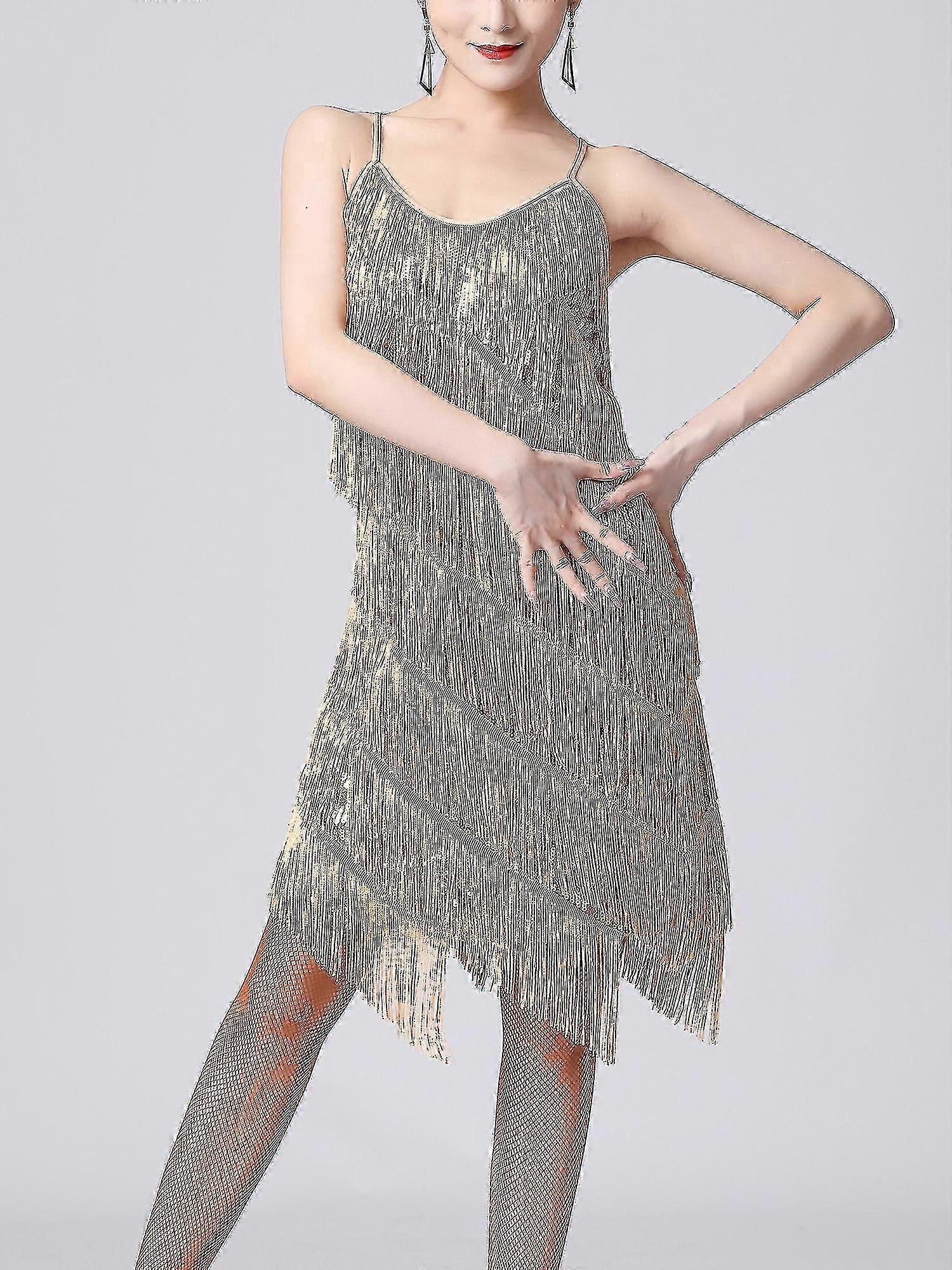 sachin and babi light blue dress Black dress with fringe for Latin and online performances main image 0