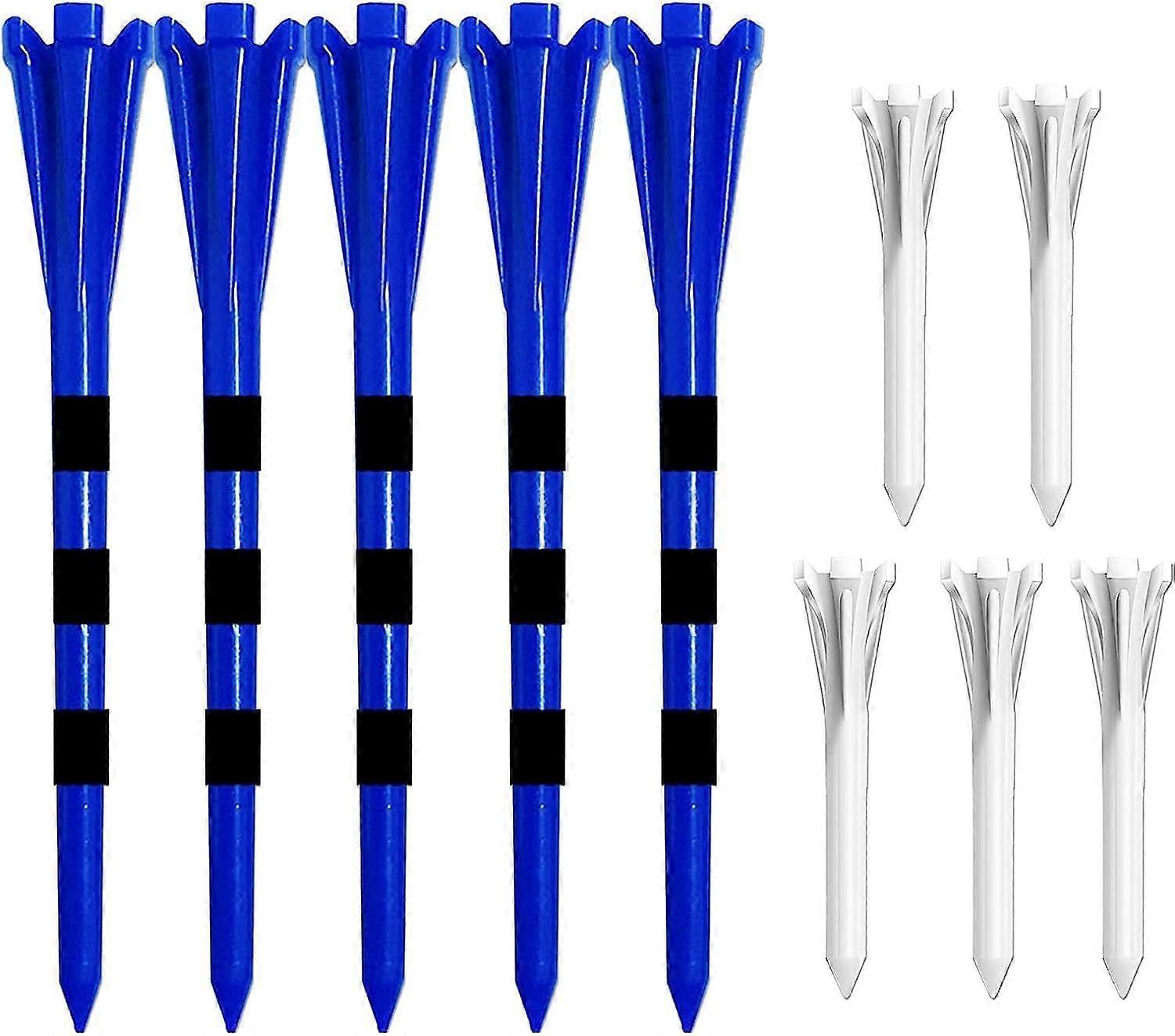Durable Golf Tees - Plastic Tees for Drivers and Iron Shots
