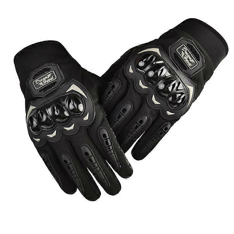 Full-finger touchscreen gloves for motorcycle racing and ATVs