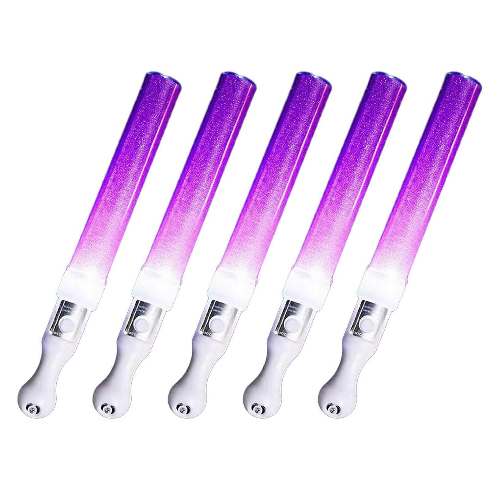 Light Up Multicolor Changing Decors Light Party Light Lightstick for Wedding Concert Handheld Color Changing Lamp  Purple