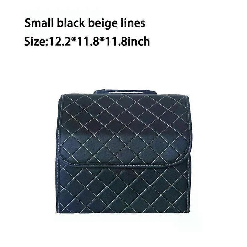 New Car Trunk Organizer Box Folding Large Capacity Auto Multiuse Tools Storage Bag Stowing Tidying Leather For Car Storage Box