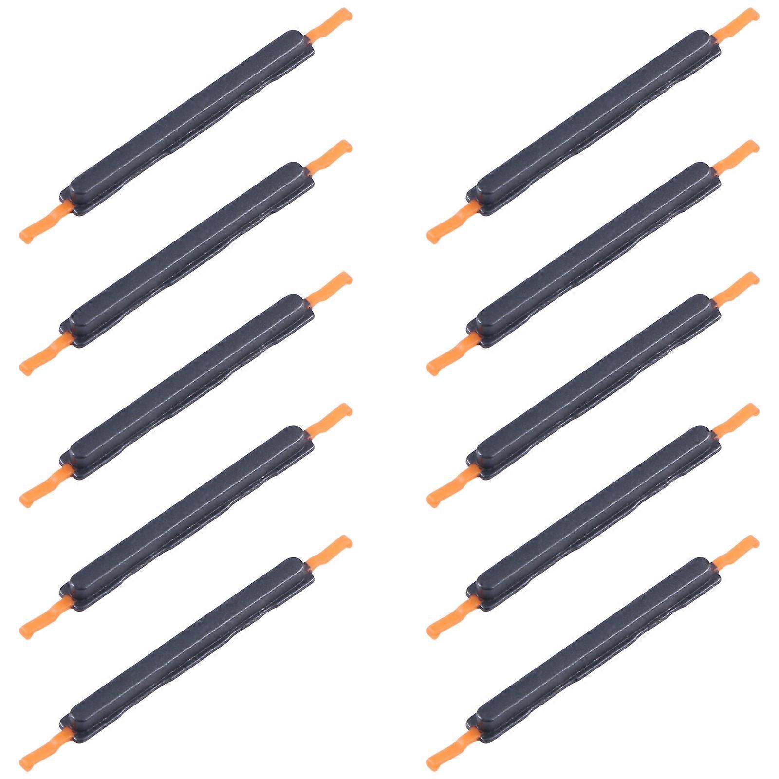 For Samsung Galaxy A05s SM-A057F 10pcs COMPATIBLE Power Button and Volume Control Button (Black)