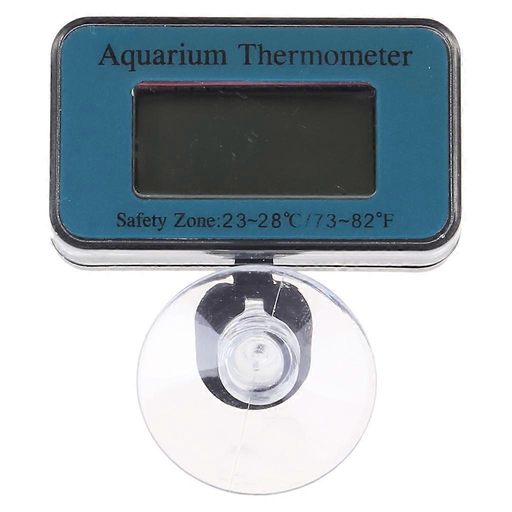 Aquarium Thermometer Digital LCD Screen Waterproof Fish for Tank Temperature Sensor Accurate Reading for Reptile Terrari White XS
