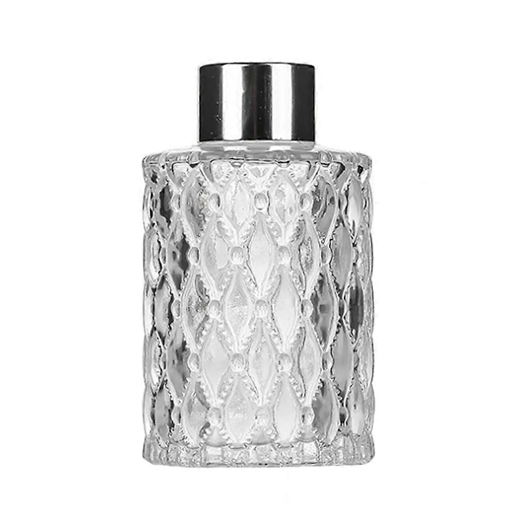 Clear Glass Diffuser Jar 150ML for Home Decoration with Reed Diffuser Stick Sets, Stylish and Versatile Design